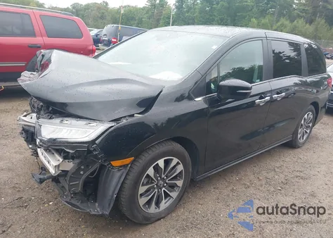 2022 Honda Odyssey Ex-L from USA, damaged, VIN 5FNRL6H73NB014583